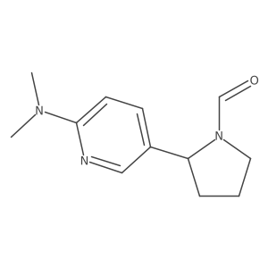 2-(6-(Dimethylamino)pyridin-3-yl)pyrrolidine-1-carbaldehyde结构式