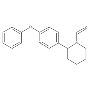 2-(6-Phenoxypyridin-3-yl)piperidine-1-carbaldehyde Structure