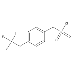 [4-(Trifluoromethylthio)phenyl]methanesulfonyl chloride结构式