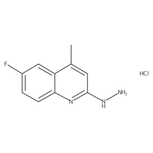 6-Fluoro-2-hydrazino-4-methylquinoline hydrochloride Structure