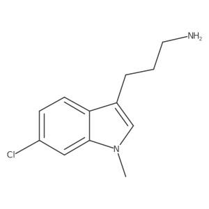 3-(6-chloro-1-methyl-1H-indol-3-yl)propan-1-amine结构式