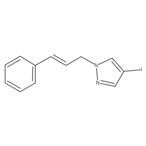 4-iodo-1-[(2E)-3-phenylprop-2-en-1-yl]-1H-pyrazole结构式