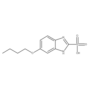 5-butoxy-1H-benzimidazole-2-sulfonic acid Structure