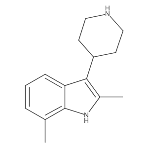 2,7-dimethyl-3-piperidin-4-yl-1H-indole Structure