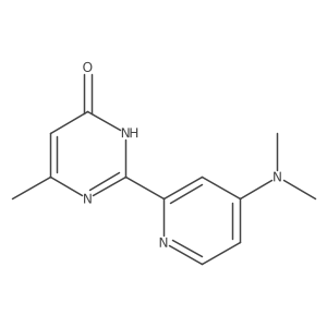 2-(4-(Dimethylamino)pyridin-2-YL)-6-methylpyrimidin-4-OL结构式