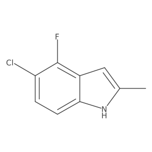 5-Chloro-4-fluoro-2-methyl-1H-indole结构式