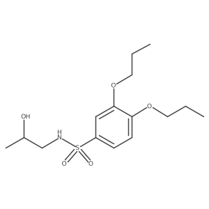 N-(2-hydroxypropyl)-3,4-dipropoxybenzenesulfonamide Structure