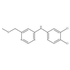 N-(3,4-dichlorophenyl)-6-(methoxymethyl)pyrimidin-4-amine Structure