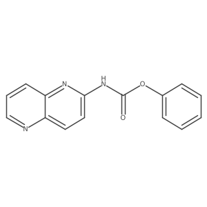 phenyl N-(1,5-naphthyridin-2-yl)carbamate结构式