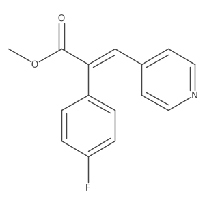 (E)-methyl 2-(4-fluorophenyl)-3-(pyridin-4-yl)acrylate Structure
