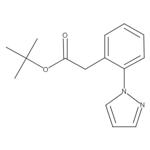 (2-Pyrazol-1-yl-phenyl)-acetic acid tert-butyl ester Structure