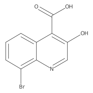 8-Bromo-3-hydroxyquinoline-4-carboxylic acid Structure