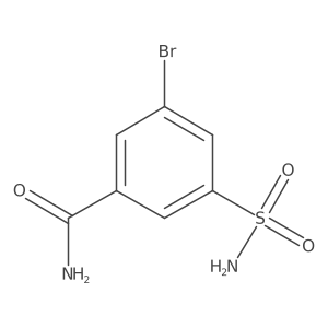 3-Bromo-5-sulfamoylbenzamide Structure