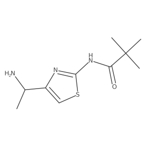 N-[4-(1-aminoethyl)-1,3-thiazol-2-yl]-2,2-dimethylpropanamide Structure