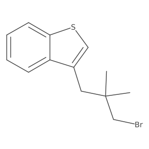 3-(3-Bromo-2,2-dimethylpropyl)-1-benzothiophene Structure