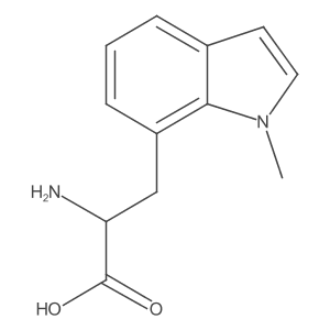 2-Amino-3-(1-methyl-1H-indol-7-yl)propanoic acid结构式