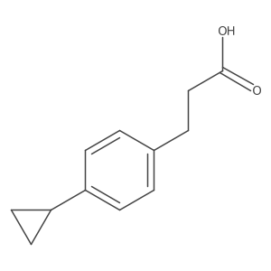3-(4-Cyclopropylphenyl)propanoic acid结构式