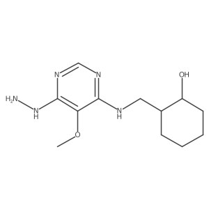 Cyclohexanol, 2-[[(6-hydrazinyl-5-methoxy-4-pyrimidinyl)amino]methyl]-结构式