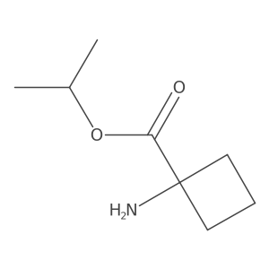 Propan-2-yl 1-aminocyclobutane-1-carboxylate结构式
