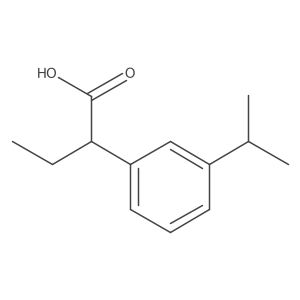 2-[3-(Propan-2-yl)phenyl]butanoic acid结构式