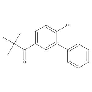 1-(4-Hydroxy-3-phenylphenyl)-2,2-dimethylpropan-1-one Structure
