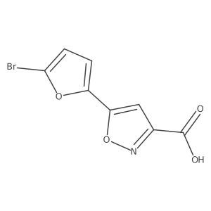 5-(5-Bromofuran-2-yl)-1,2-oxazole-3-carboxylic acid Structure