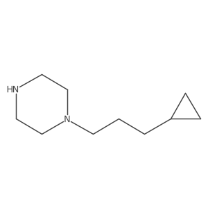 1-(3-Cyclopropylpropyl)piperazine Structure