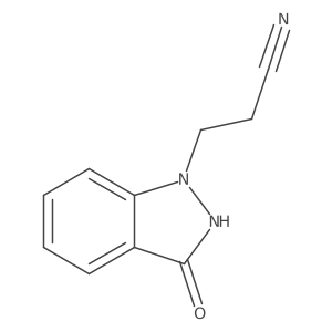 3-(3-hydroxy-1H-indazol-1-yl)propanenitrile Structure