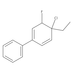 5-Chloro-5-ethyl-6-fluoro-2-phenylcyclohexa-1,3-diene Structure
