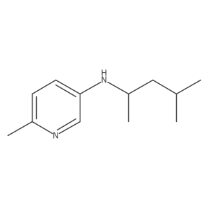 6-methyl-N-(4-methylpentan-2-yl)pyridin-3-amine Structure