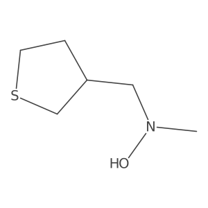 N-methyl-N-[(thiolan-3-yl)methyl]hydroxylamine Structure