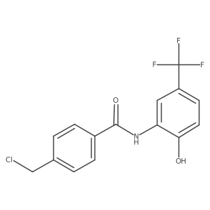 4-(chloromethyl)-N-[2-hydroxy-5-(trifluoromethyl)phenyl]benzamide Structure