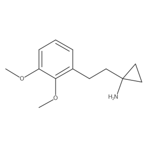 1-[2-(2,3-Dimethoxyphenyl)ethyl]cyclopropan-1-amine结构式