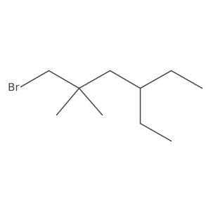 1-Bromo-4-ethyl-2,2-dimethylhexane结构式