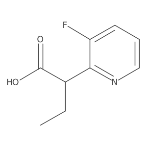 2-(3-Fluoropyridin-2-yl)butanoic acid Structure