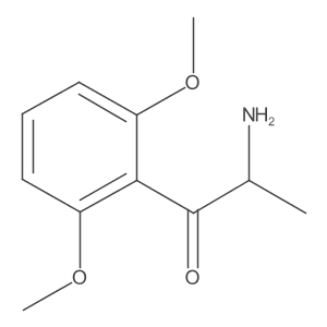 2-Amino-1-(2,6-dimethoxyphenyl)propan-1-one Structure