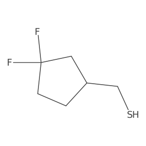 (3,3-Difluorocyclopentyl)methanethiol结构式