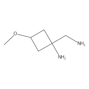 1-(Aminomethyl)-3-methoxycyclobutan-1-amine Structure