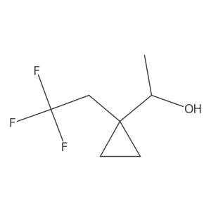 1-[1-(2,2,2-Trifluoroethyl)cyclopropyl]ethan-1-ol结构式