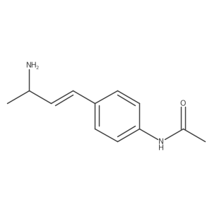 N-[4-(3-aminobut-1-en-1-yl)phenyl]acetamide结构式