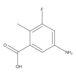 5-Amino-3-fluoro-2-methylbenzoic acid Structure