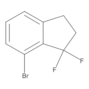 7-bromo-1,1-difluoro-2,3-dihydro-1H-indene Structure