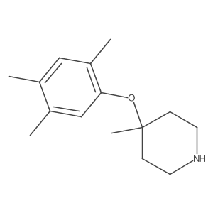 4-Methyl-4-(2,4,5-trimethylphenoxy)piperidine结构式