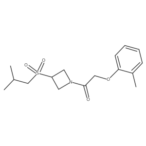 1-(3-(Isobutylsulfonyl)azetidin-1-yl)-2-(o-tolyloxy)ethanone结构式