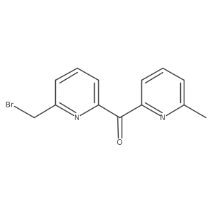 [6-(Bromomethyl)pyridin-2-yl]-(6-methylpyridin-2-yl)methanone结构式