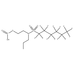N-[2-(Phosphonooxy)ethyl]-N-propylperfluoro-1-hexanesulfonamide Structure