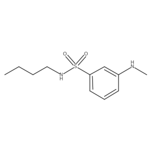 N-butyl-3-(methylamino)benzene-1-sulfonamide结构式