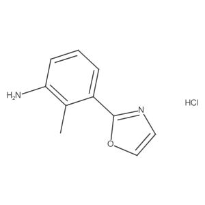 2-Methyl-3-(1,3-oxazol-2-yl)aniline hydrochloride Structure