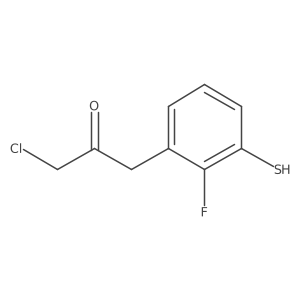 1-Chloro-3-(2-fluoro-3-mercaptophenyl)propan-2-one结构式