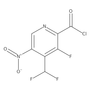 4-(Difluoromethyl)-3-fluoro-5-nitropicolinoyl chloride结构式